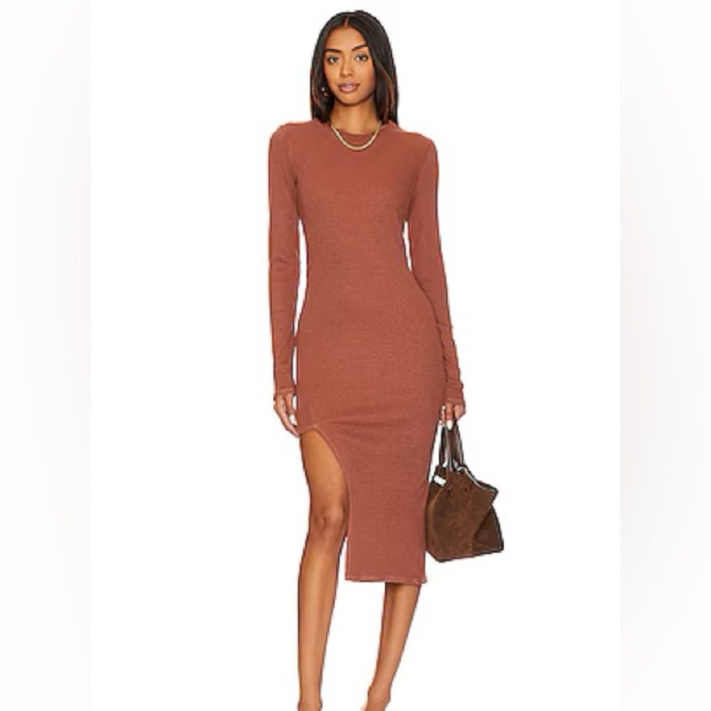 Revolve Asymmetrical Mini Dress in Copper
LANSTON size M side Slit dress